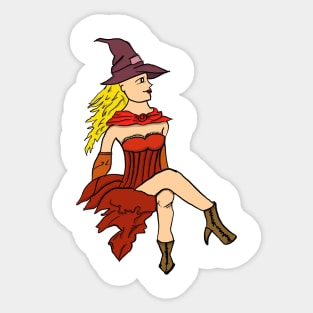 Sexy Witch Sticker